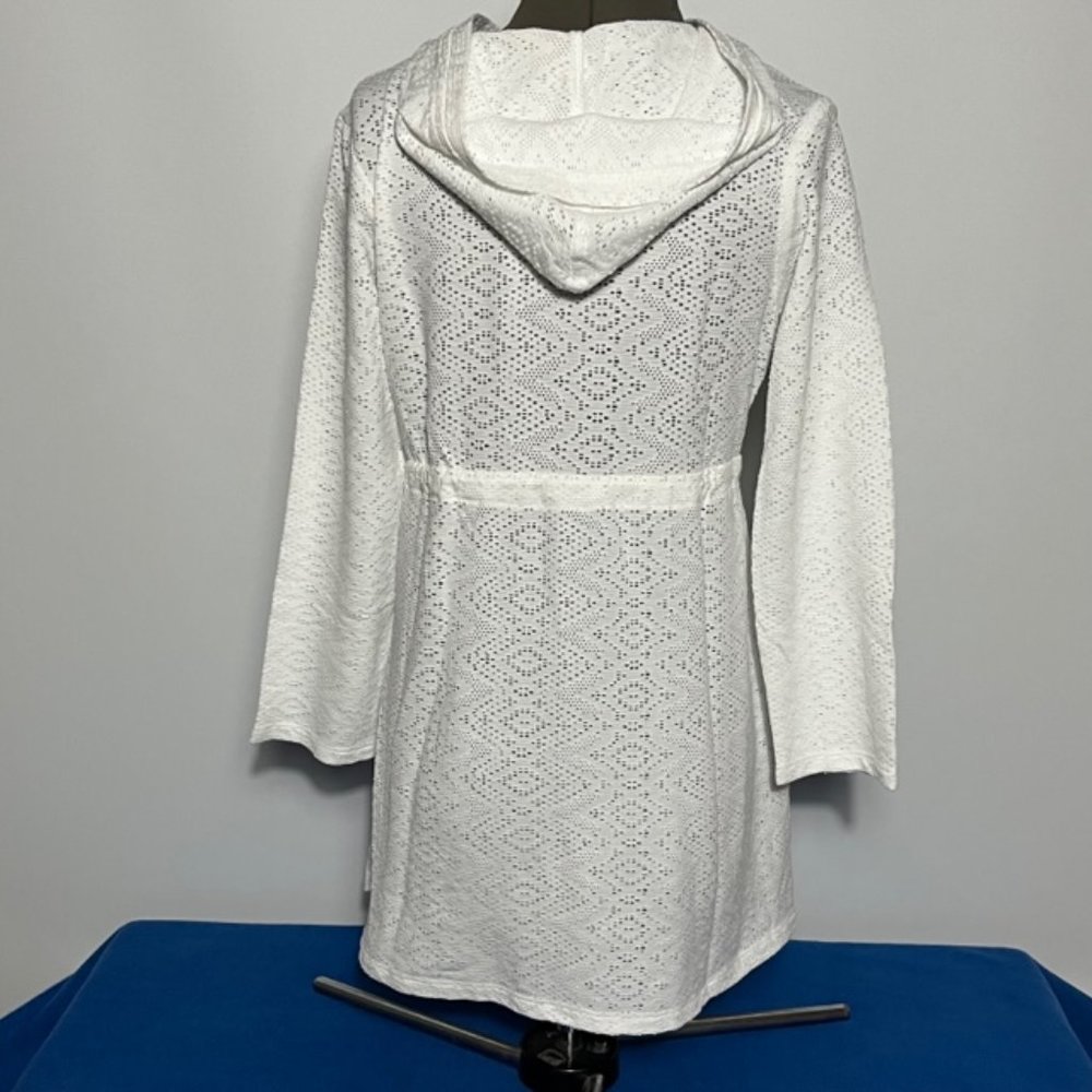 SERENE White Hooded Swimsuit Coverup Size XL NWOT - Picture 3 of 9